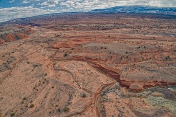 Aerial View of Desert Wilderness in the State of Utah - 762869312