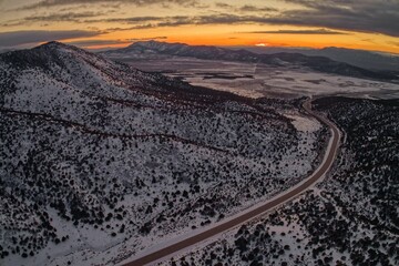 Aerial View of Desert Wilderness in the State of Utah - 762869511