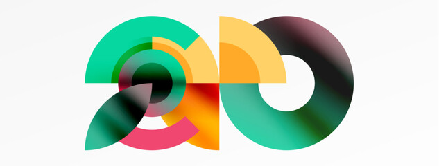 Obraz premium Trendy simple circle abstract background. Vector Illustration For Wallpaper, Banner, Background, Card, Book Illustration, landing page