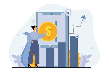 Finance Business Flat Design Illustration