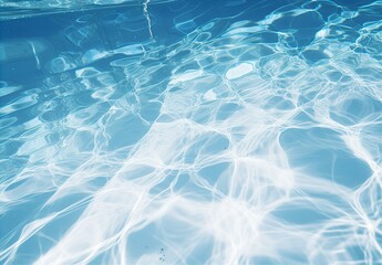プールの水・水の波紋・背景素材
 - obrazy, fototapety, plakaty