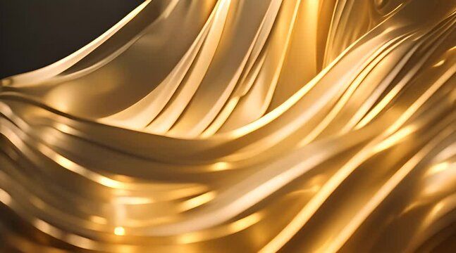 luxury golden color Abstract wave background. Abstract soft color waves