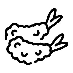 tempura Line Icon