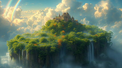 Obraz na płótnie Canvas ファンタジーの世界のお城