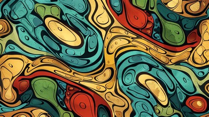 Fototapeta premium Ceramic tile abstract pattern