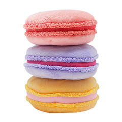 Macaron Plush, transparent background, isolated image, generative AI