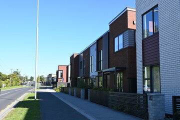 Terraced housing in Auckland suburb