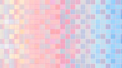 Pixelated Pastel Background: Soft Pink, Blue, and White Squares for Wallpapers, Web Designs, Art Projects