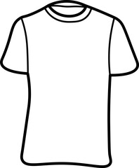 Parkour shirt Outline Illustration Vector