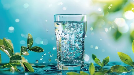 An infographic on the benefits of hydration, promoting awareness of water's role in health