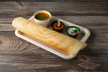 A view of a dosa.