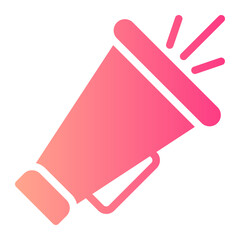 megaphone gradient icon