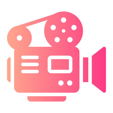 video camera gradient icon