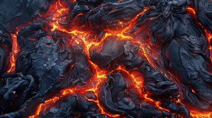 Magma background, AI generated Image