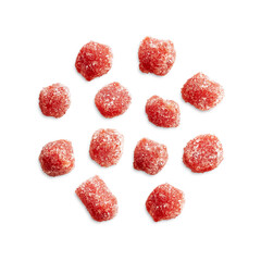 Sugary Gummies on Transparent Background