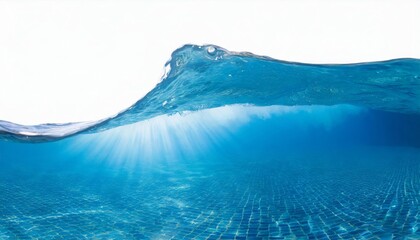 Underwater shot of the swimming pool