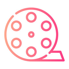 film reel gradient icon