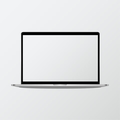 blank laptop mockup