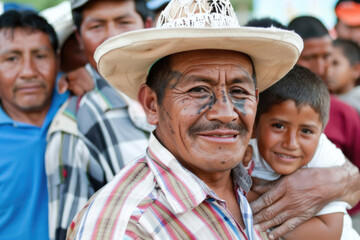 Happy Mexican Faces on Father's Day