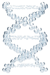 DNA structure genetic biotechnology, 3d rendering