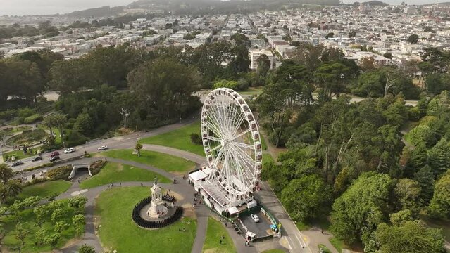 Aerial view of Golden Gate Park San Francisco