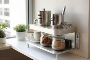 Shelf With Pots and Pans