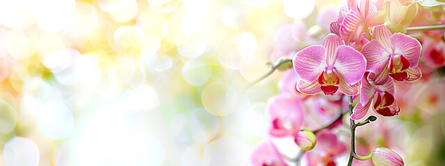Fototapeta na wymiar Pink Orchid in Spring