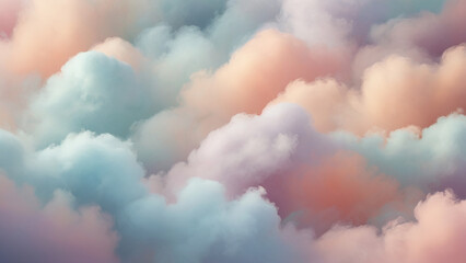 abstract pastel background with a dreamy cloudy - obrazy, fototapety, plakaty