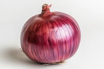 Red Onion Isolated on White