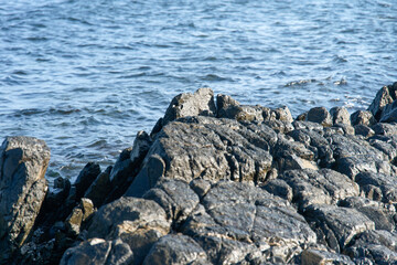 The rocks at the seaside