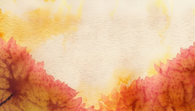 Autumn watercolor Japanese paper background