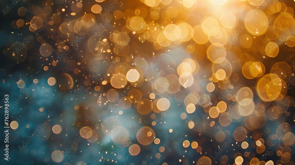 Poster blurred refraction light bokeh or organic flare overlay effect : generative ai