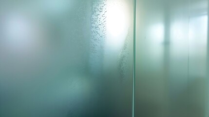 Closeup Frosted Glass Thick Film for reduces visibility across Toilet wall sticker bathroom decoration Office films privacy for bathroom Office meeting room : Generative AI
