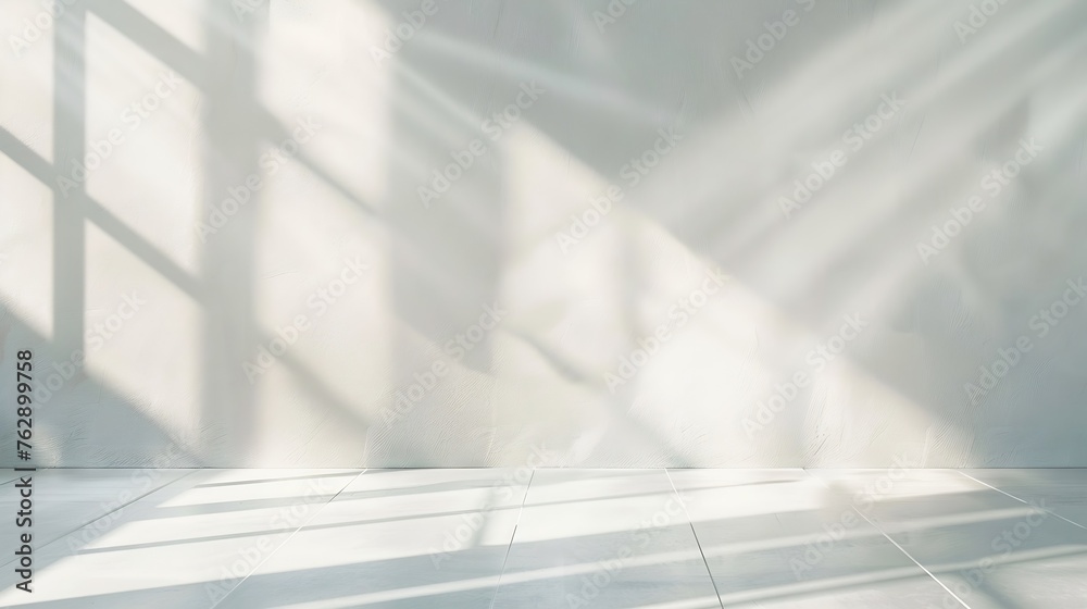 Fototapete blurred overlay effect for photo and mockups wall texture with organic drop diagonal shadow and rays