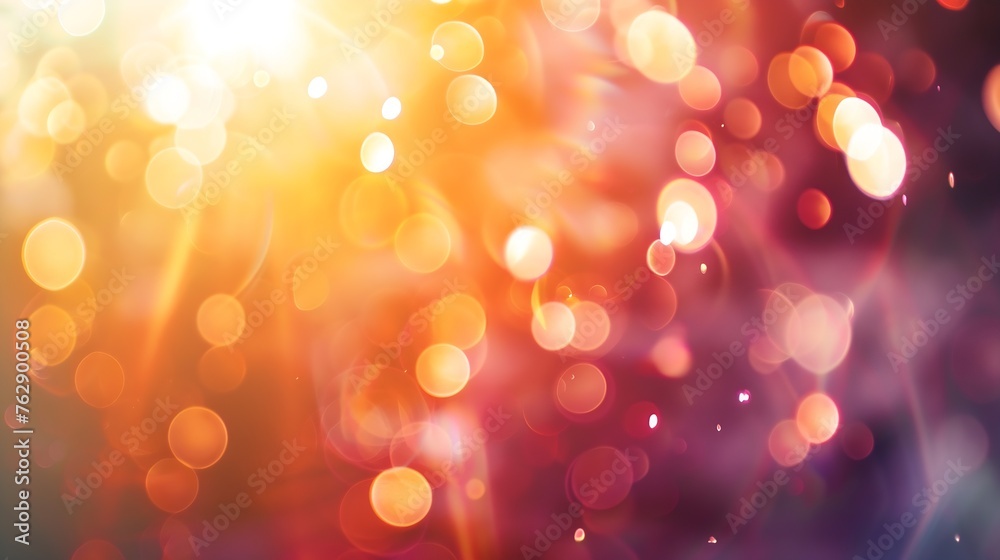 Poster blurred refraction light bokeh or organic flare overlay effect : generative ai