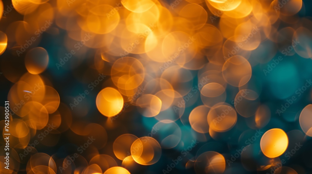 Fototapete abstract background with bokeh defocused lights and shadow : generative ai