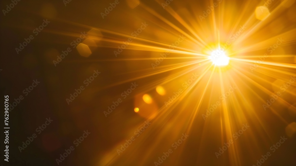 Poster sun light overlay sun rays overlay sun rays light isolated on black background for overlay design tr