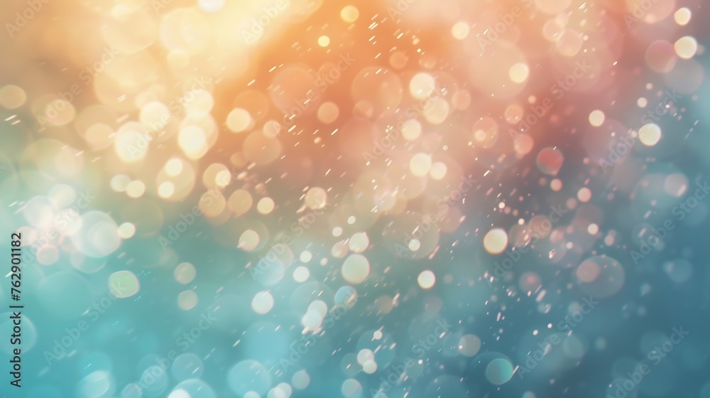 Aufkleber Blurred refraction light bokeh or organic flare overlay effect : Generative AI