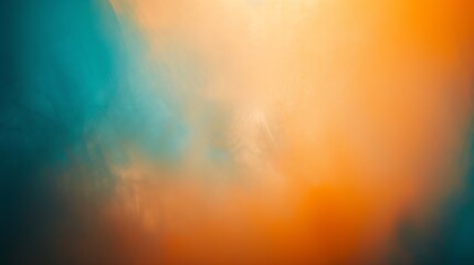 Simple blue orange gradient pastel Abstract orange and blue blur color gradient background : Generative AI - obrazy, fototapety, plakaty