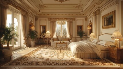 interior of a luxury hotel