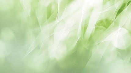 Blur white green abstract background from kitchen window panoramic banner : Generative AI - obrazy, fototapety, plakaty