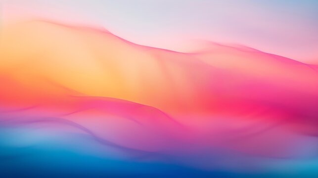Blurred colored abstract background Smooth transitions of iridescent colors Colorful gradient Rainbow backdrop Colorful wallpaper mockup for  website web for designers Network concept : Generative AI