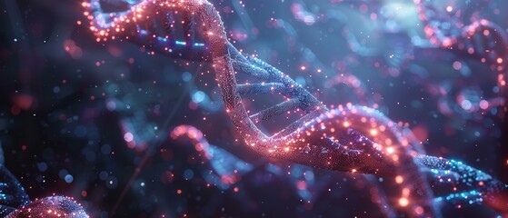 Gene splicing technology, 3D DNA editing, future of genetics - obrazy, fototapety, plakaty