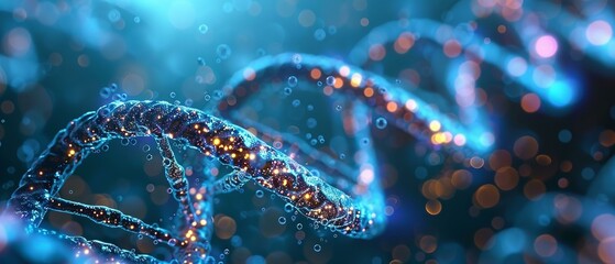 Gene splicing technology, 3D DNA editing, future of genetics - obrazy, fototapety, plakaty