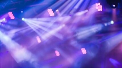 Texture blur and defocus background for design Stage light at a concert show : Generative AI