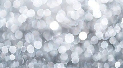 Abstract blur white and silver background with soft shimmer for displayWhite bokeh abstract...