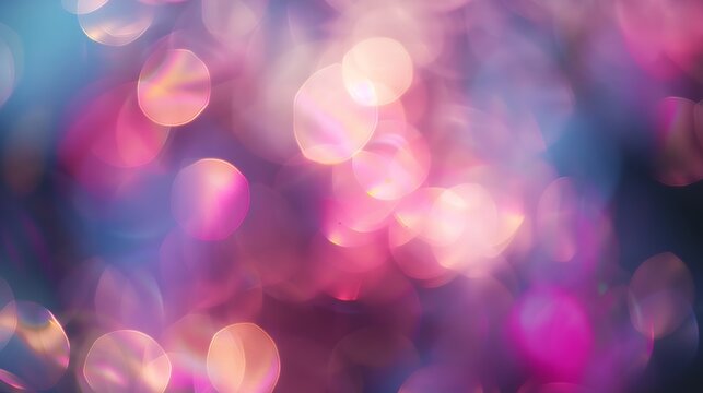 Blurred refraction light bokeh or organic flare overlay effect : Generative AI