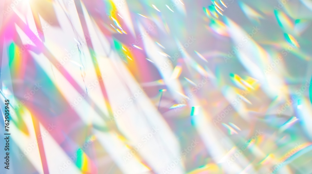 Poster blurred rainbow light refraction texture overlay effect for photo and mockups organic drop diagonal 