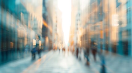 Abstract background of city street in bokeh : Generative AI