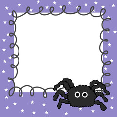 frame with spider 